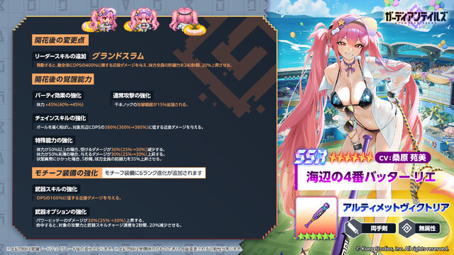 『ガーディアンテイルズ』夏イベント開幕！新英雄「海辺の4番バッター リエ」が手に入る最大50連無料の召喚キャンペーンも