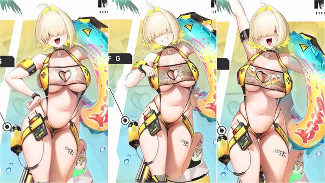 『勝利の女神：NIKKE』元祖“ふとましい”なエレグに何が起きた!? 人気投票16位だった彼女が、水着姿でドロシー（第4位）にダブルスコアの“4.4万いいね”！【フォトレポ】
