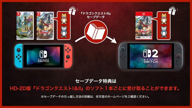 気を付けて！HD-2D版『ドラゴンクエスト I＆II』の初代スイッチ、スイッチ2版との違いがアナウンス…アップグレードは不可能