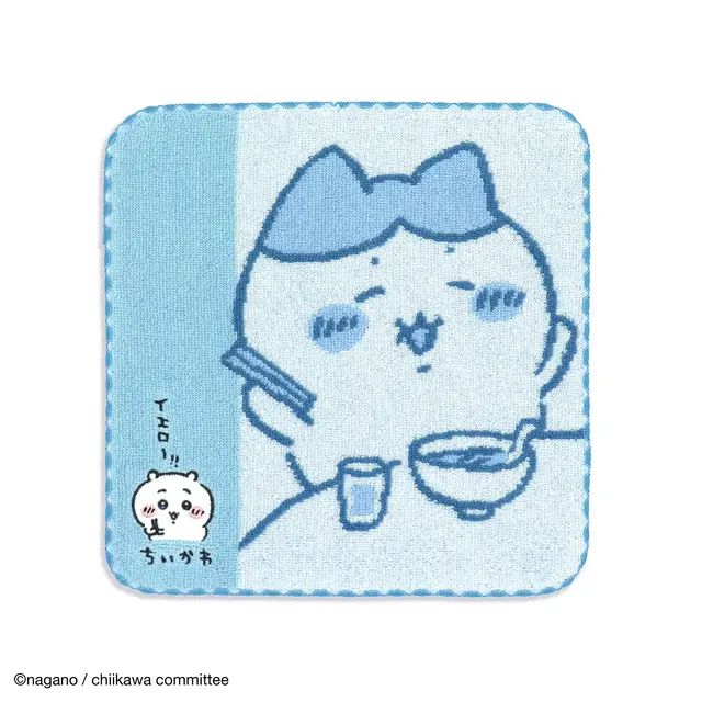 「ちいかわ」2枚を並べると1つの絵になる！ラーメンを食べるハチワレ＆シーサーなど、新作タオルハンカチ全6種が7月18日発売