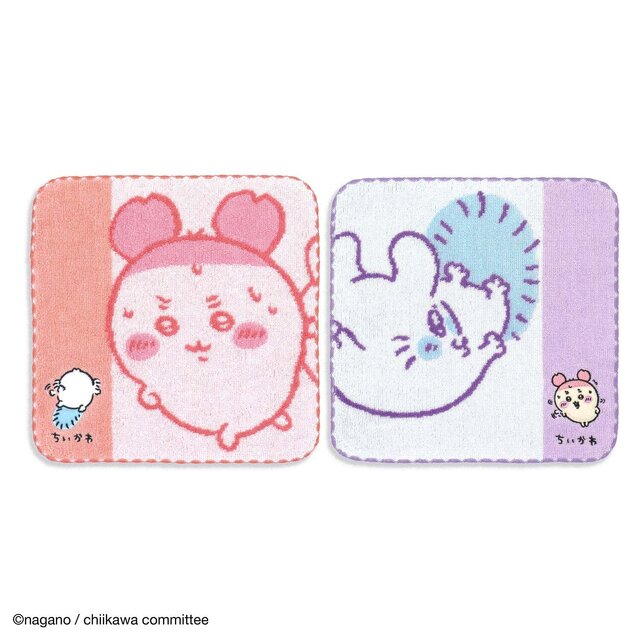 「ちいかわ」2枚を並べると1つの絵になる！ラーメンを食べるハチワレ＆シーサーなど、新作タオルハンカチ全6種が7月18日発売