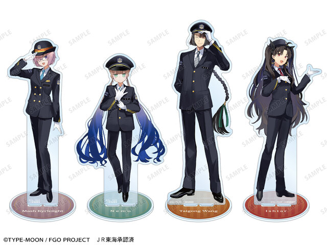 マシュ、イシュタルのJR東海制服姿が可愛い！『FGO』×「推し旅」コラボが8月1日より開催―特大アクスタやデスクマットなど販売