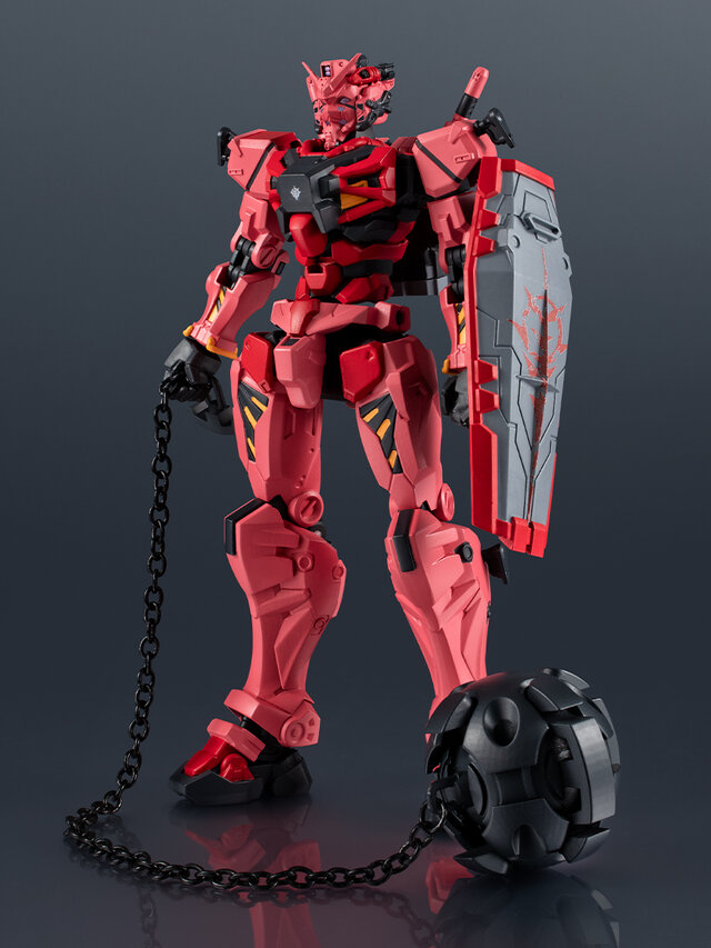 ジークアクスとも並べたい！赤いガンダムが可動フィギュア「UNIVERSE」に出撃―ハンマーは鎖部分を金属パーツで再現