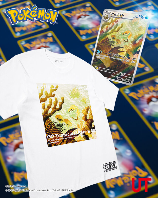 ユニクロ「ポケカ＆ポケポケ」のUTコレクションが8月11日発売！ピカチュウたちのカードイラストやシルエット、ワンポイントアートをお洒落にデザイン