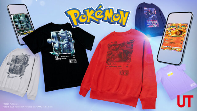ユニクロ「ポケカ＆ポケポケ」のUTコレクションが8月11日発売！ピカチュウたちのカードイラストやシルエット、ワンポイントアートをお洒落にデザイン