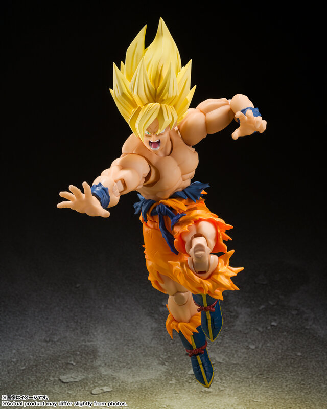 “クリリンのことかー!!!!!”「ドラゴンボールZ」より「スーパーサイヤ人孫悟空」アクションフィギュアが再販！かめはめ波用エフェクトパーツも同梱