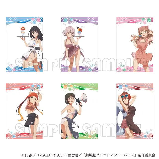 六花たちが太ももを露わにした衣装で“海の家バイト”！「グリッドマンユニバース」POPUPが8月22日より開催ーグッズがオンラインにて先行販売中