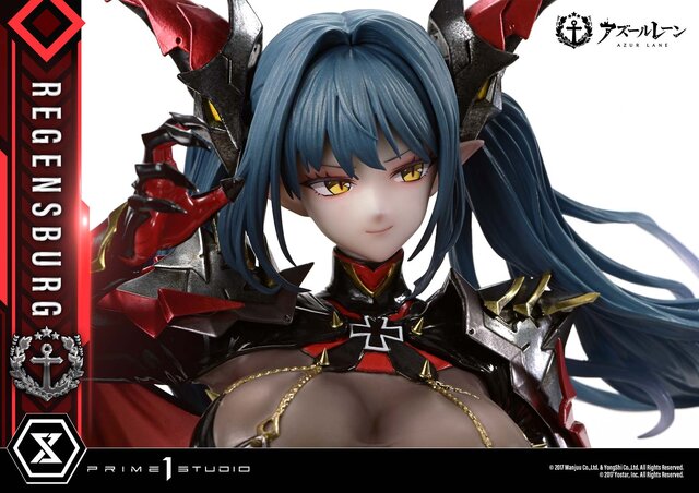 肌にピッタリ張り付いた黒タイツがセクシー…！『アズレン』より「レーゲンスブルク」がキービジュアルを基にスタチュー化