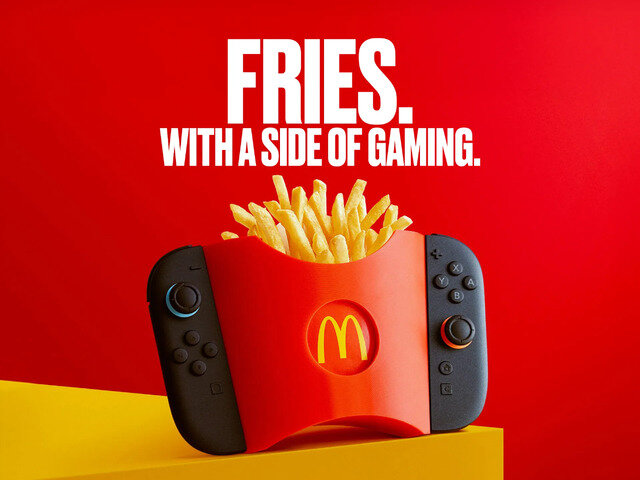 フライドポテトMサイズをすっぽり収納のスイッチ2ジョイコンホルダー3Dプリントモデル無料公開