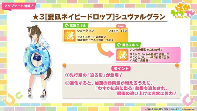 『ウマ娘』新育成は「サトノクラウン」「シュヴァルグラン」の衣装違い！今年も“水着ウマ娘たち”が夏を彩る