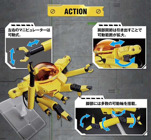 「ガンダム 逆襲のシャア」よりプチモビ「メッド」がHGガンプラ化！ハッチの開閉ギミックやコックピット内部の形状も精密再現