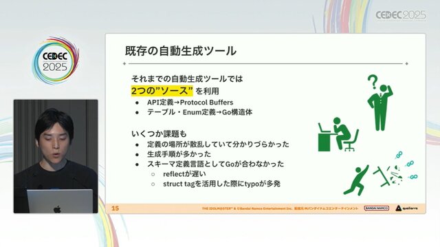 『学園アイドルマスター』を支えるサーバーシステムとは？自動生成ツールが救った少人数開発におけるサーバー構築【CEDEC2025】