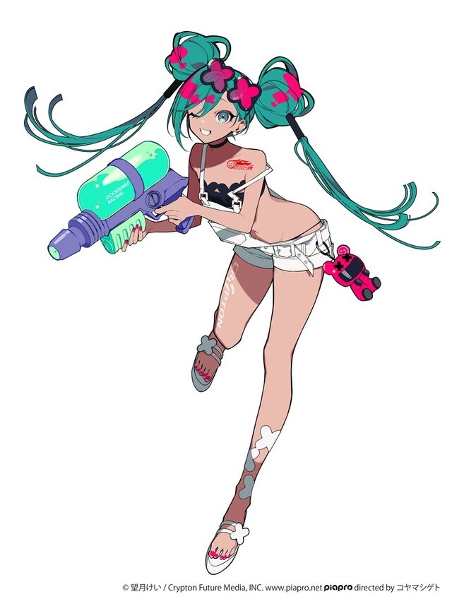 健康的な日焼け姿の「初音ミク」！「レーシングミク2024」公式イラストのフィギュアが8月上旬よりアミューズメント施設にて展開