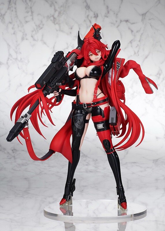 鍛え抜かれた腹筋に注目…！『勝利の女神：NIKKE』より「レッドフード」が専用ライフル「ウルフスベイン」を携えて立体化