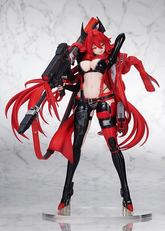 鍛え抜かれた腹筋に注目…！『勝利の女神：NIKKE』より「レッドフード」が専用ライフル「ウルフスベイン」を携えて立体化