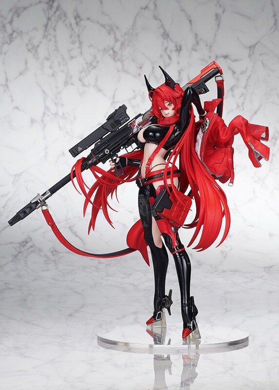 鍛え抜かれた腹筋に注目…！『勝利の女神：NIKKE』より「レッドフード」が専用ライフル「ウルフスベイン」を携えて立体化