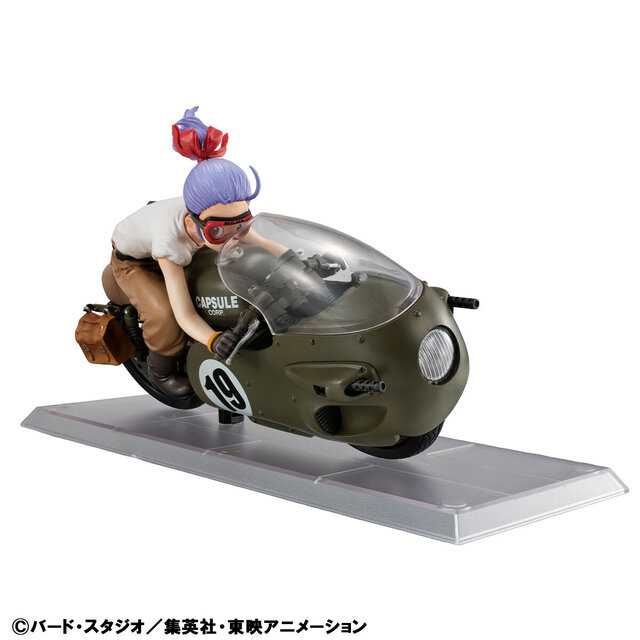 「ドラゴンボールZ」より「ブルマとバイク」の扉絵モチーフフィギュアが復刻！バイク本体ごと傾けて飾れる台座で躍動感バッチリ