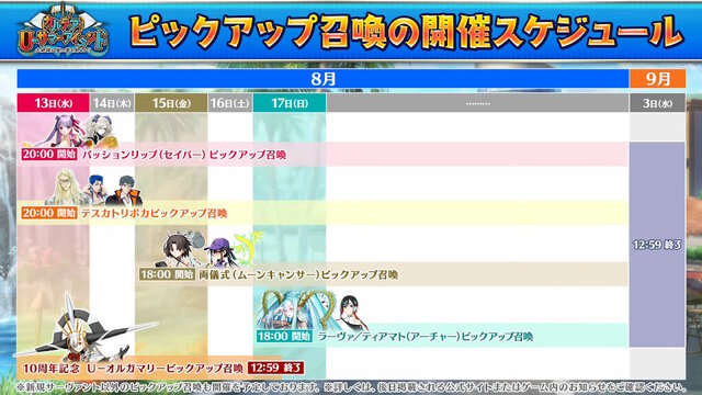 『FGO』ピックアップ2、3の水着サーヴァント一挙発表！「両儀式」「美遊」「ティアマト」「ジュネス・クレーン」ら総勢7騎が夏を彩る