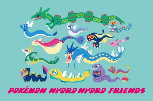 にょろにょろした『ポケモン』たちが集合！自由にポーズをとれるハクリューぬいぐるみや、ハブネークに巻き付かれるＴシャツなどユニーク
