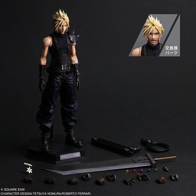 『FF7 リバース』より「クラウド・ストライフ」新作アクションフィギュアが予約受付中！バスターソードや“黒マテリア”でさまざまなシーンを再現