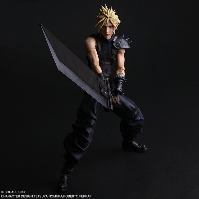 『FF7 リバース』より「クラウド・ストライフ」新作アクションフィギュアが予約受付中！バスターソードや“黒マテリア”でさまざまなシーンを再現