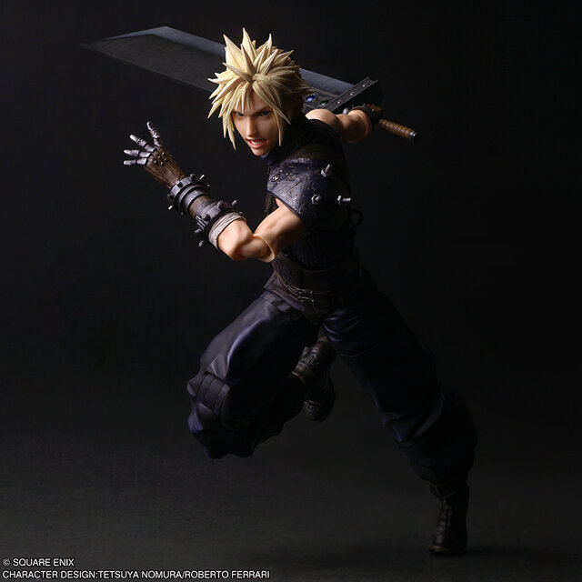 『FF7 リバース』より「クラウド・ストライフ」新作アクションフィギュアが予約受付中！バスターソードや“黒マテリア”でさまざまなシーンを再現