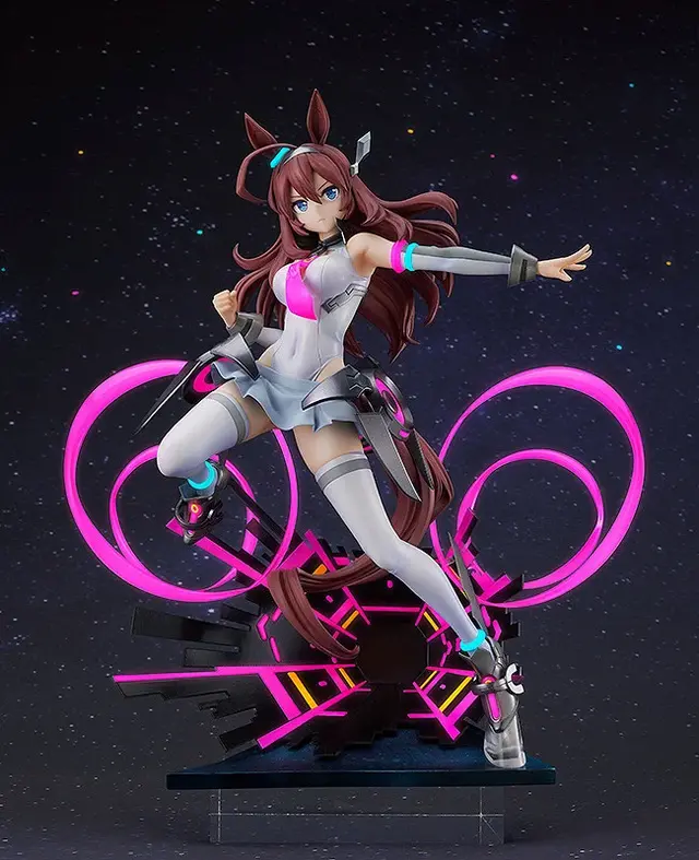 SFチックな勝負服にオリジナルポーズが決まる！『ウマ娘』より「ミホノブルボン」フィギュアが再販―固有スキルイメージの台座も豪華