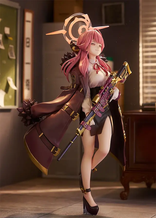 スカートからのぞく太もも！『ブルアカ』アルがフィギュア化ーニコッと笑った差し替え表情パーツなど、クールな「アウトロー」の魅力を表現
