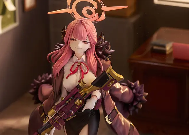 スカートからのぞく太もも！『ブルアカ』アルがフィギュア化ーニコッと笑った差し替え表情パーツなど、クールな「アウトロー」の魅力を表現