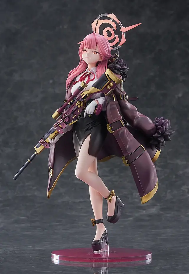 スカートからのぞく太もも！『ブルアカ』アルがフィギュア化ーニコッと笑った差し替え表情パーツなど、クールな「アウトロー」の魅力を表現