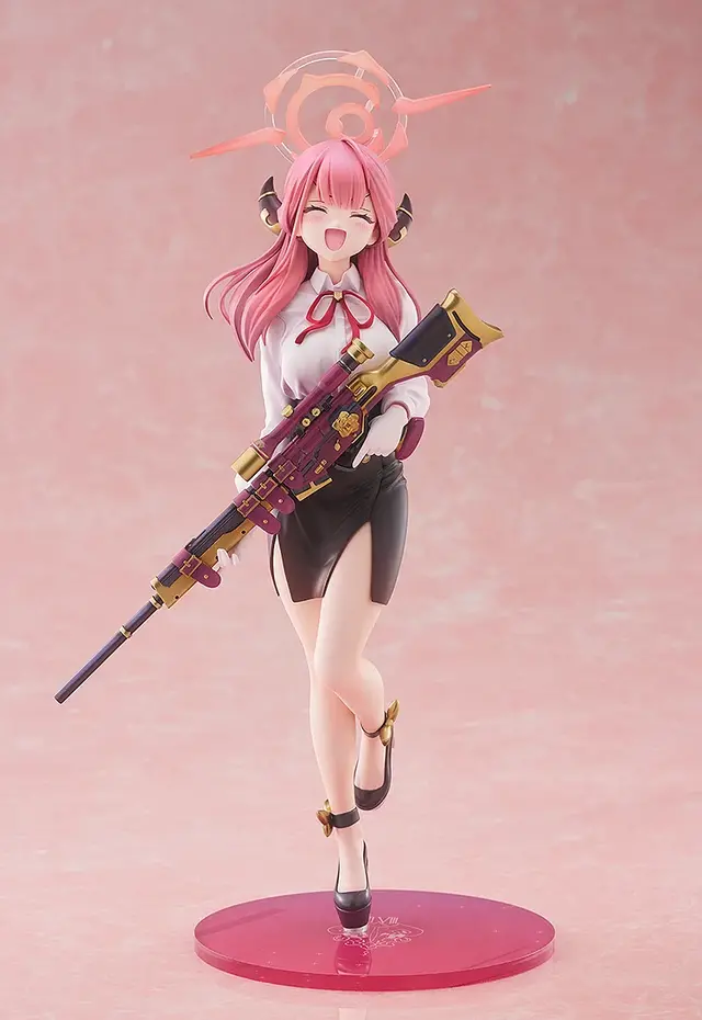 スカートからのぞく太もも！『ブルアカ』アルがフィギュア化ーニコッと笑った差し替え表情パーツなど、クールな「アウトロー」の魅力を表現
