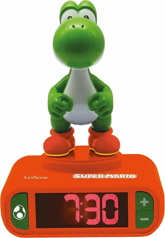 マリオとヨッシーの目覚まし時計！サウンドエフェクト付きの「SUPER MARIO フィギュア目覚まし時計」が2025年12月発売