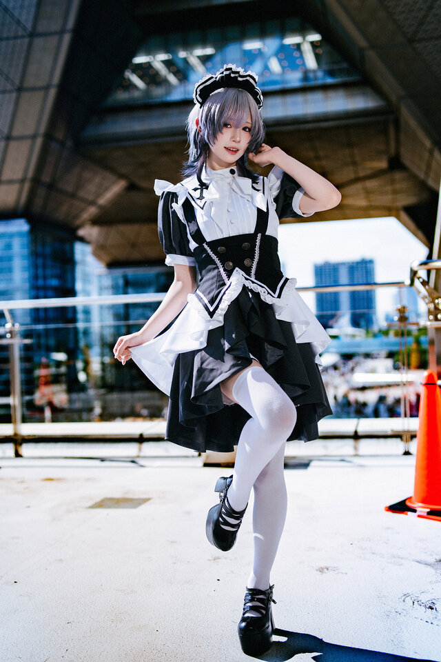 「魔法メイドカフェ  マジカルロリポップ」メイド服（本人デザイン）／月海つくね（X：@XaiabP）