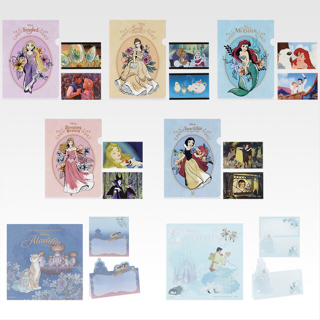 「ディズニープリンセス」新作一番くじの全ラインナップ公開！ラプンツェルのフィギュアや、「美女と野獣」「白雪姫」のチャームなど上品で可愛い