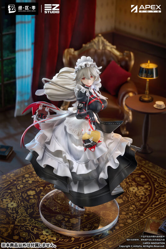 スカートの躍動感やスリットから覗く太ももがセクシー！『ゼンゼロ』よりメイド長「リナ」がフィギュア化