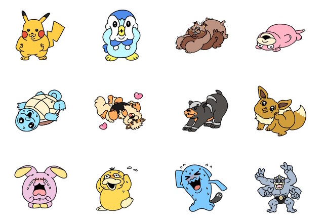 『ポケモン』が「おぱんちゅうさぎ」の可哀想に！先生とコラボ！お腹の肉が気になるピカチュウにカイリューなど、ムチッと可愛いLINEスタンプ発売