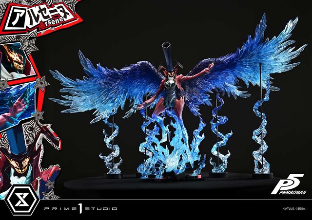 約21万円の豪華仕様！『ペルソナ5』より「アルセーヌ」が立体化―全幅148cmの1/4スケールスタチューが予約受付中