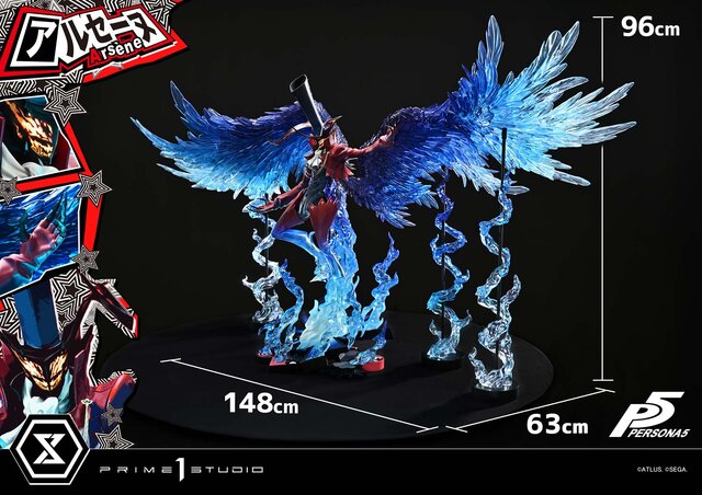 約21万円の豪華仕様！『ペルソナ5』より「アルセーヌ」が立体化―全幅148cmの1/4スケールスタチューが予約受付中