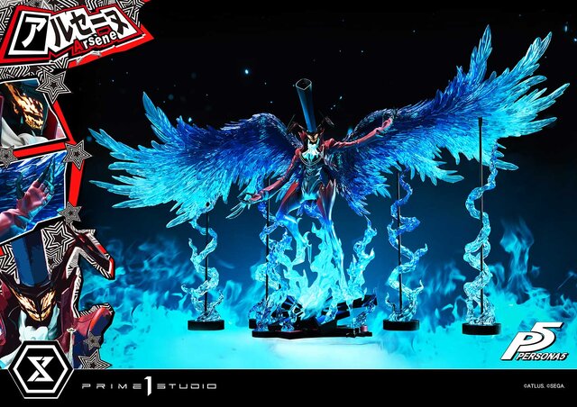 約21万円の豪華仕様！『ペルソナ5』より「アルセーヌ」が立体化―全幅148cmの1/4スケールスタチューが予約受付中