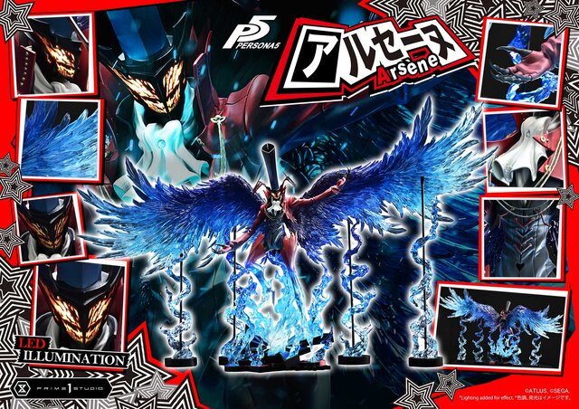 約21万円の豪華仕様！『ペルソナ5』より「アルセーヌ」が立体化―全幅148cmの1/4スケールスタチューが予約受付中