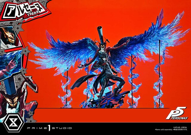 約21万円の豪華仕様！『ペルソナ5』より「アルセーヌ」が立体化―全幅148cmの1/4スケールスタチューが予約受付中
