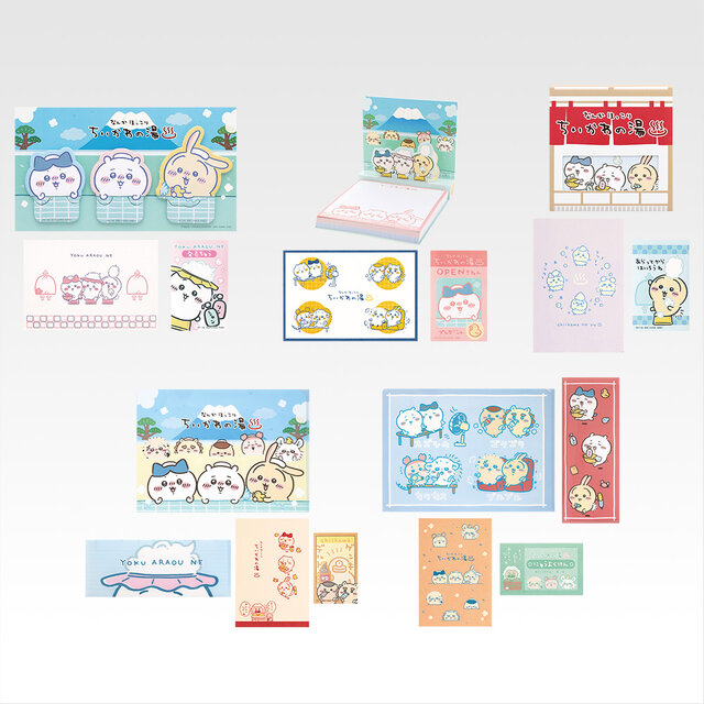 「ちいかわ」“銭湯”がテーマの新作一番くじ全ラインナップ公開！湯船に浸かるハチワレたち、牛乳で乾杯する「うさぎ＆くりまんじゅうフィギュア」も