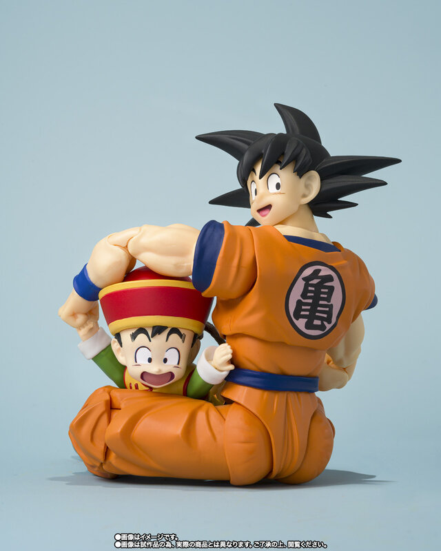 「ドラゴンボールZ」アニメのアイキャッチも再現可能！「S.H.Figuarts 孫悟空＆孫悟飯-幼年期-＆筋斗雲」が商品化決定