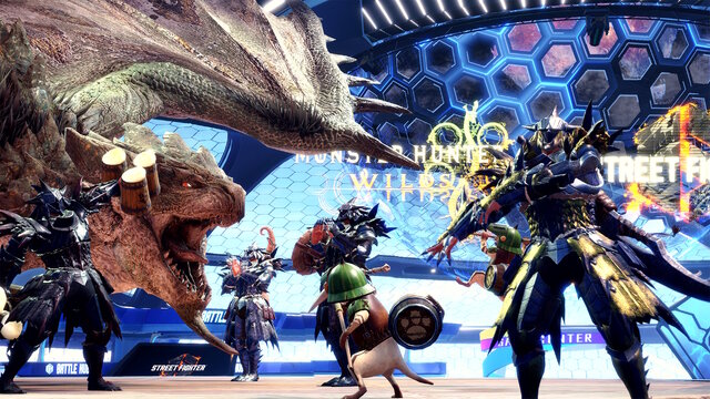 『スト6』にて『モンハンワイルズ』コラボ決定！「キャミィ×オトモアイルー」や「ケン×アルシュベルド」らモンスターイメージのEXカラー5種が素敵