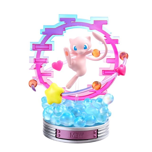 ピカチュウ＆ガラルジグザグマや、ミュウたちをビビッドな世界観で立体化！『ポケモン』“ネオンパーティー”インテリアフィギュア全6種