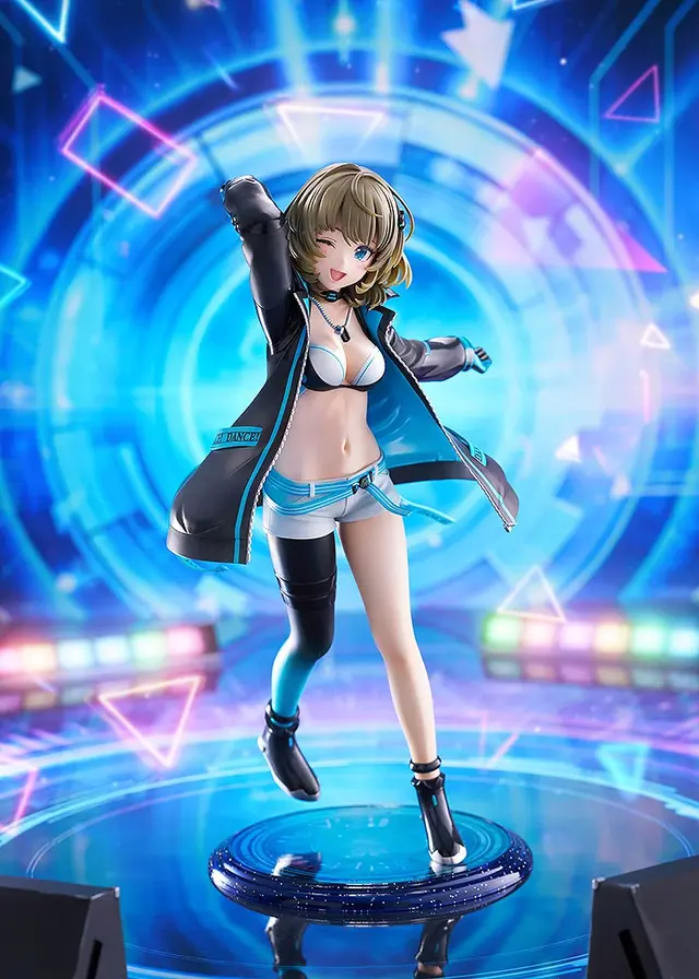 ジャケットの下には大胆なダンス衣装！『デレマス』より「高垣楓」1/7スケールフィギュアが予約受付開始ーブラックライトを当てることで青く発光