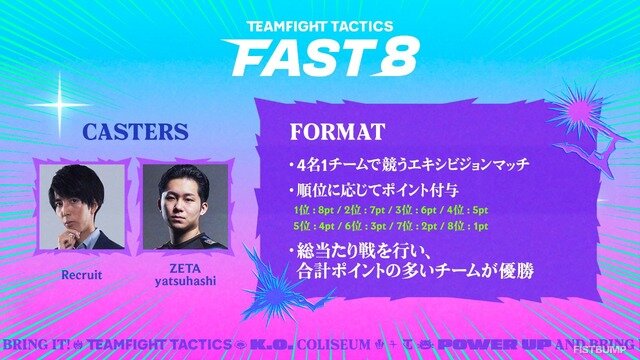 カラフルピーチ えと / のあ、ハヤトの野望、鉄塔らが『TFT』をサクッと学ぶ―「FAST8」第二回が9月7日に開催決定！