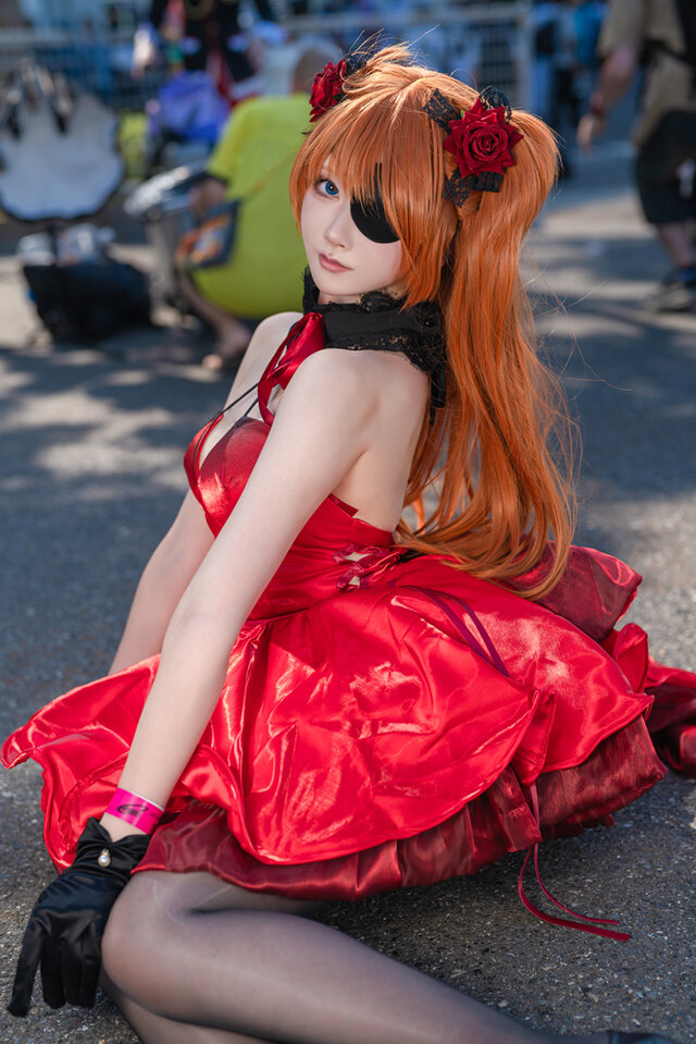 式波・アスカ・ラングレー：WILLE（NIKKEコラボ衣装）／μ(ミュー)（X：@xxmyu_myu）