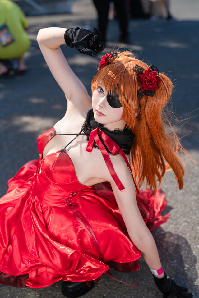 式波・アスカ・ラングレー：WILLE（NIKKEコラボ衣装）／μ(ミュー)（X：@xxmyu_myu）