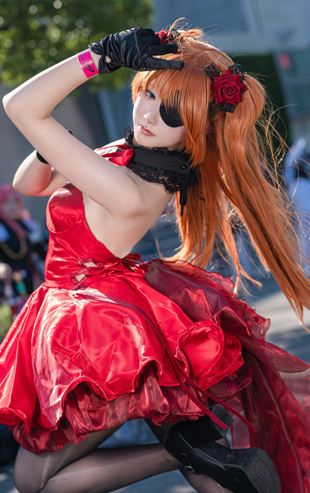 式波・アスカ・ラングレー：WILLE（NIKKEコラボ衣装）／μ(ミュー)（X：@xxmyu_myu）